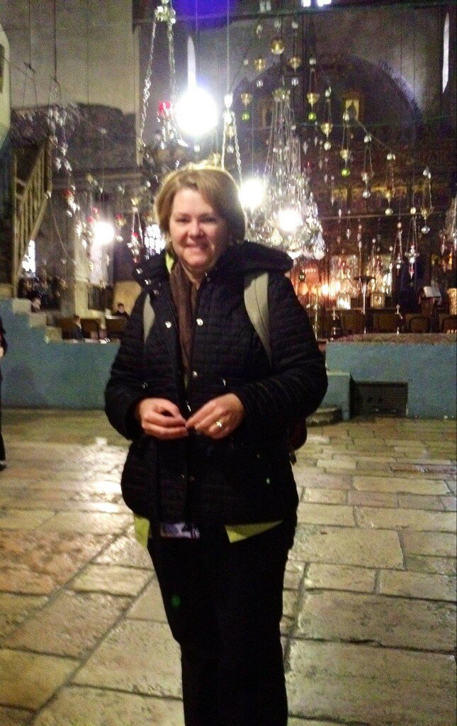 Lisa in the Church of the Nativity